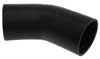 Black Silicone Hose, 3.00" I.D. 45 degree Elbow, 4" Legs