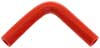 Red Silicone Hose, 1/2" I.D. 90 degree Elbow, 4" Legs