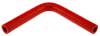 Red Silicone Hose, 3/4" I.D. 90 degree Elbow, 6" Legs