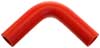 Red Silicone Hose, 7/8" I.D. 90 degree Elbow, 4" Legs