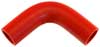 Red Silicone Hose, 1 1/4" I.D. 90 degree Elbow, 4" Legs