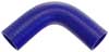 Blue Silicone Hose, 1 3/8" I.D. 90 degree Elbow, 4" Legs