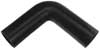 Black Silicone Hose, 1 3/4" I.D. 90 degree Elbow, 6" Legs