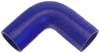 Blue Silicone Hose, 1 3/4" I.D. 90 degree Elbow, 4" Legs