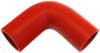 Red Silicone Hose, 1 3/4" I.D. 90 degree Elbow, 4" Legs