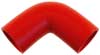 Red Silicone Hose, 2" I.D. 90 degree Elbow, 4" Legs