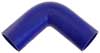 Blue Silicone Hose, 2 3/8" I.D. 90 degree Elbow, 6" Legs