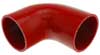 Red Silicone Hose, 3.00" I.D. 90 degree Elbow, 4" Legs