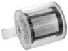 Facet Clear Fuel Filter, Male 1/2-20 to 1/2 Hose