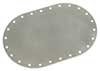 Fuel Safe Large Oval Blank Plate, 24 Bolt, 6x10