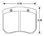 Hawk Brake Pad, FF, F2000, Lockheed LD20 (CP2399) (D5)