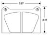 PFC Racing Brake Pad, Sports 2000, AP/Lockheed LD65 4 Piston