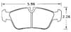 Hawk Brake Pad, BMW E30/E36/E46 (D558)