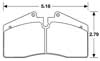Hawk Brake Pad, Porsche, Ferrari, Audi, Stoptech ST40 (D609)