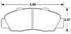 Hawk Brake Pad, Integra Type R, NSX, Prelude (D503)