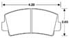 Hawk Brake Pad, 79-85 RX7 Front No F.I. (D76)
