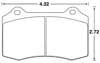 Hawk Brake Pad, Alfa, Cobra R, Jaguar, Lotus, Viper (D592)