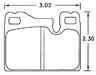 Hawk Brake Pad, Porsche 924, 928 / 944 Rear (D252)