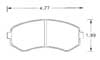 Hawk Brake Pad, Nissan 240SX (D422)