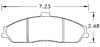 Hawk Brake Pad, Corvette C5 Z06, C6, XLR (D731)