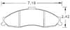 Hawk Brake Pad, 98-02 Camaro, Firebird (D749)