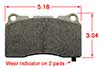 Hawk Brake Pad, Alfa, Cadillac, Mitsubishi, Subaru (D1001)