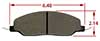 Hawk Brake Pad, 05-10 Ford Mustang GT (D1081)