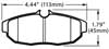Hawk Brake Pad, 05-10 Ford Mustang GT Rear (D1082)