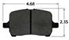 Hawk Brake Pad, Cobalt, G6, Saturn Ion Redline (D1028)