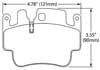 Hawk Brake Pad, Porsche Boxster S, 911, Cayman (D917)