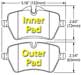 Hawk Brake Pad, BMW Mini Cooper (D1204)