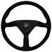 MOMO Monte Carlo Alcantara Steering Wheel, Blk/Blk, 350 mm