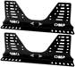 OMP Steel Side-Mount Seat Brackets, Tall (36 Holes), FIA