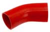Red Silicone Hose, 4 x 3 1/2" 45 deg. Reducing Elbow