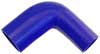 Blue Silicone Hose, 2 1/2" x 1 3/4" 90 deg. Reducing Elbow