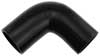 Black Silicone Hose, 2 3/4" x 2 1/2" 90 deg. Reducing Elbow