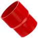 Red Silicone Hose, 4.00 x 3 3/4 inch ID Straight Reducer