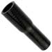 Black Silicone 1 1/8 x 7/8" ID Straight Reducer, 4" Length
