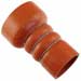 Orange Silicone 500F CAC Reducer Hose, 3.50 x 2.50" ID, 6" L