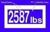 Custom-Cut Vinyl Vehicle Weight Decal, Positive