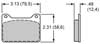 Wilwood 7912 Racing Brake Pad, BP-45 Compound
