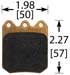 Wilwood 6812 Brake Pad, Dynalite Single, BP-10 Compound