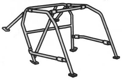 Auto Racing Roll Cages on Large Photo Of Bolt In Roll Cage Kit  Pegasus Part No  2407 Diameter