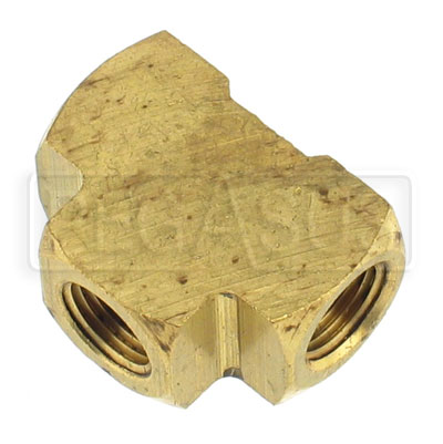 Large photo of Female Tee Fitting, 1/8 NPT  Brass, Pegasus Part No. 3212