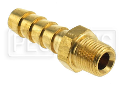 Large photo of Fitting, 1/8 NPT to 5/16 (8mm) Hose Barb - Straight, Pegasus Part No. 3220