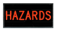 Dash Badge Identification Plate (Hazards)