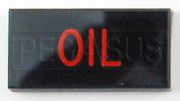 Dash Badge Identification Plate (Oil)
