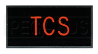 Dash Badge Identification Plate (TCS) Traction Control Sys.