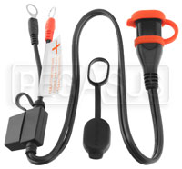 Optimate Cable, M8/M10 Rings to 2-pin Quick Disconnect SAE