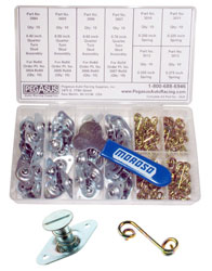 82 Piece Self-Eject 1/4-Turn 5/16 Dia Fastener Trackside Kit